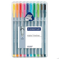 CIENKOPISY STAEDTLER TRIPLUS FINELINER 10 KOLORÓW