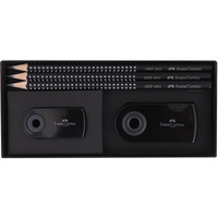 Zestaw Faber-Castell 3 ołówki + gumka + temperówka