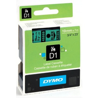 TAŚMA DYMO D1 19mm*7m ZIELONA (CZARNY TEKST)