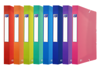 Teczka PP z gumką Oxford A4+/40mm mix kolorów