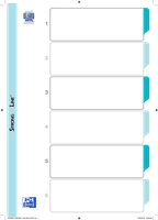 Przekładki mylar Oxford A4+ 6 kart