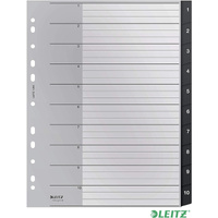 Przekładki PP Leitz Recycle A4 Maxi 1-10 czarne