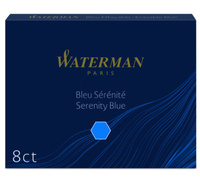 NABOJE ATRAMENTOWE WATERMAN STANDARD NIEBIESKIE (8)