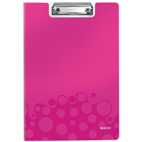 TECZKA Z KLIPEM LEITZ WOW A4 RÓŻOWA