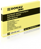 Karteczki Donau Eco 76x101mm żółte (100)