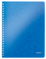KOŁONOTATNIK LEITZ WOW A4/80K KRATKA NIEBIESKI