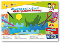 Blok rysunkowy Gimboo A4/20k kolorowy