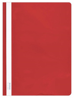 Skoroszyt DONAU, PVC, A4, twardy, 150/160mikr., czerwony