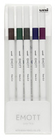 Cienkopisy Uni Emott No.3 0.4mm 5 kolorów