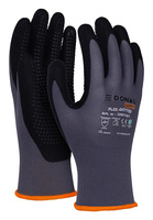 Rękawice Donau Safety Flex-Dotted rozm.8 szare