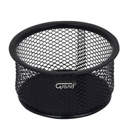 METALOWY POJEMNIK NA SPINACZE CZARNY