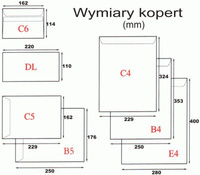 KOPERTY B4 SK BRĄZOWE (50)