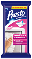 Ściereczki nasączone Presto do różnych powierzchni (72)